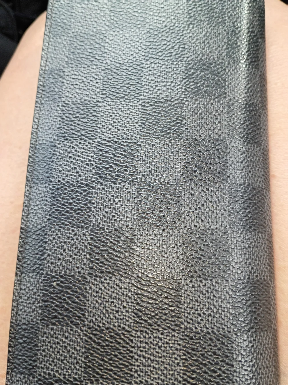 Louis Vuitton Black Brazza Graphite Long Bifold Wallet